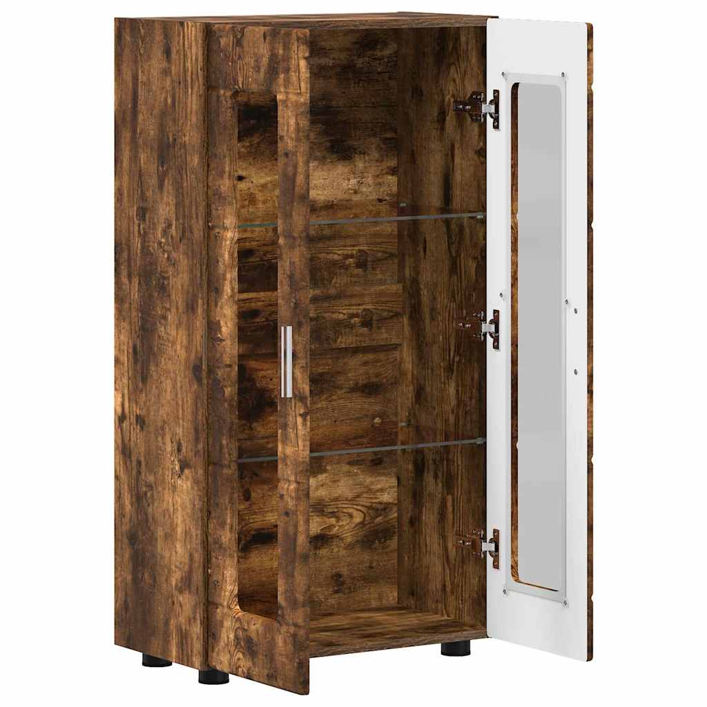 Dressoir Gerookt eiken 55,5 x 29 x 100 cm Bewerkt hout