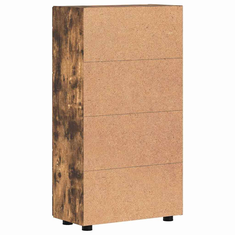Dressoir Gerookt eiken 55,5 x 29 x 100 cm Bewerkt hout