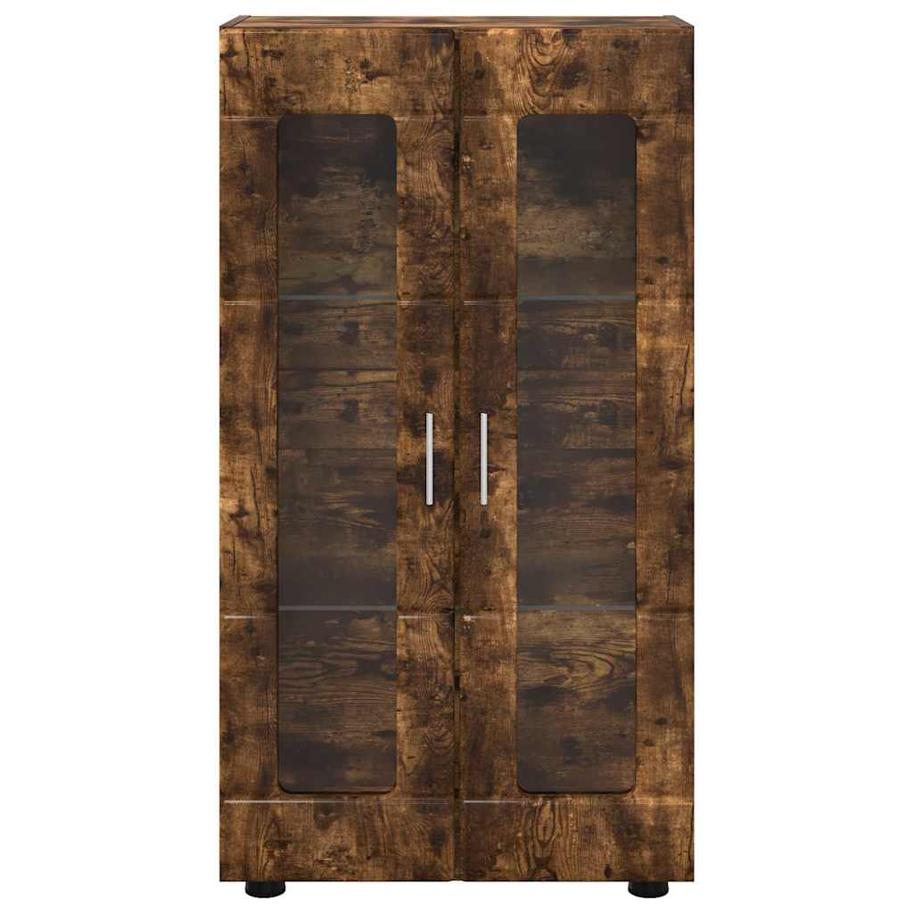 Dressoir Gerookt eiken 55,5 x 29 x 100 cm Bewerkt hout