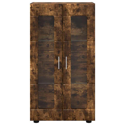 Dressoir Gerookt eiken 55,5 x 29 x 100 cm Bewerkt hout