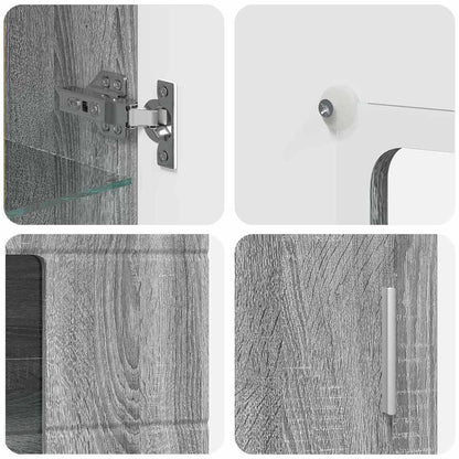 Dressoir met plank Grijs Sonoma 55,5 x 29 x 100 cm Bewerkt hout