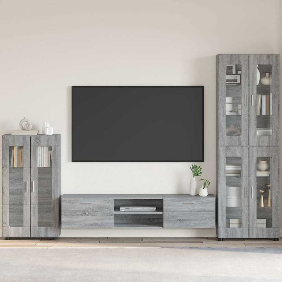 Dressoir met plank Grijs Sonoma 55,5 x 29 x 100 cm Bewerkt hout