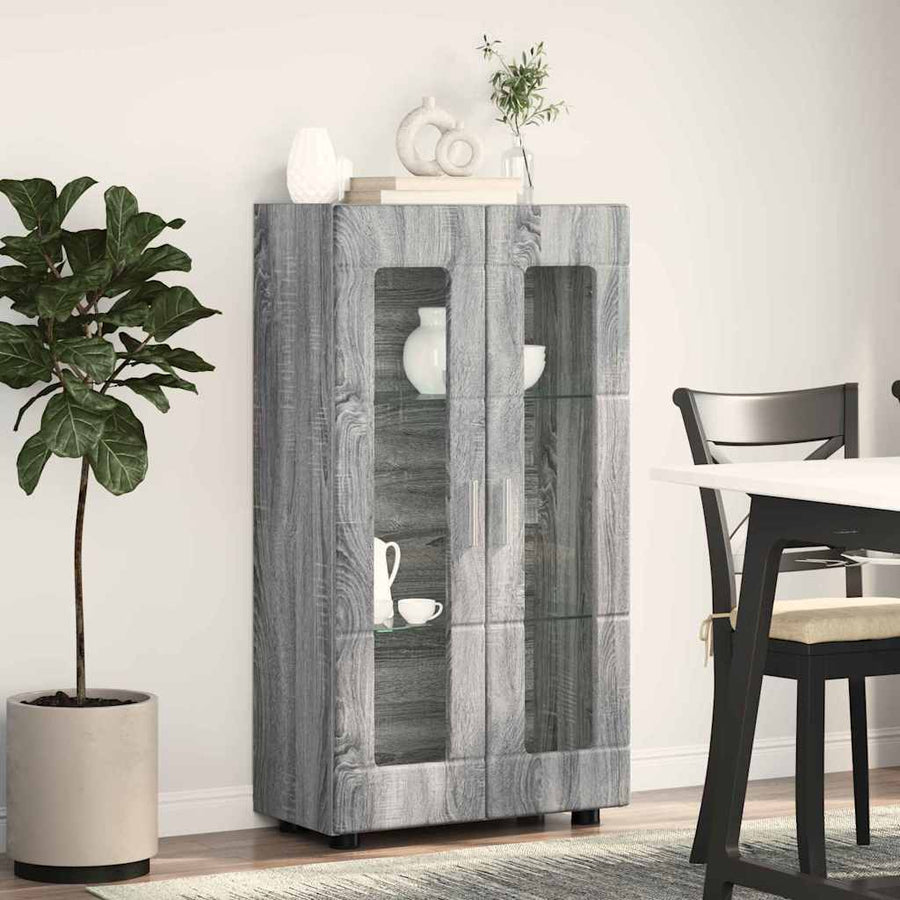 Dressoir met plank Grijs Sonoma 55,5 x 29 x 100 cm Bewerkt hout
