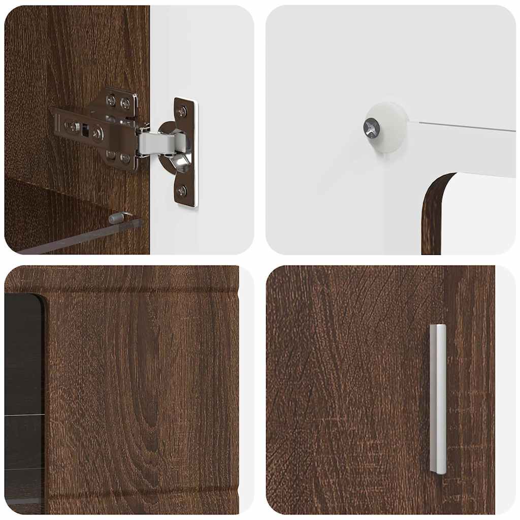 Dressoir met plank Bruin Eiken 55,5 x 29 x 100 cm Bewerkt hout