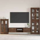 Dressoir bruin eiken 55,5x29x100 cm