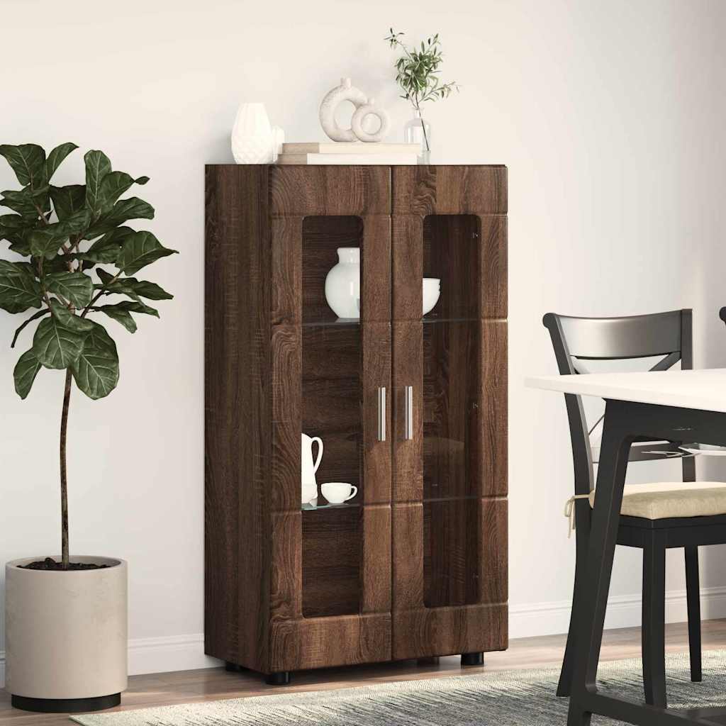 Dressoir met plank Bruin Eiken 55,5 x 29 x 100 cm Bewerkt hout