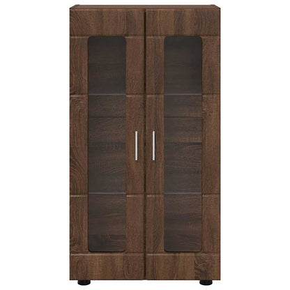 Dressoir met plank Bruin Eiken 55,5 x 29 x 100 cm Bewerkt hout