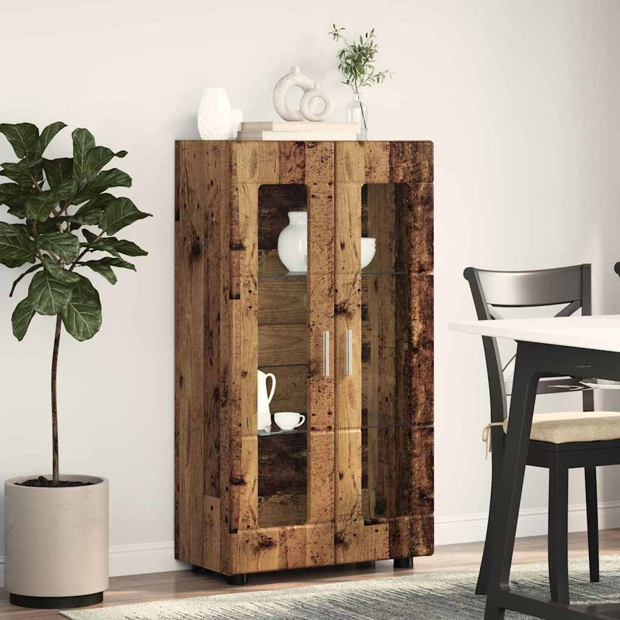 Dressoir met plank Oudhout 55,5 x 29 x 100 cm Bewerkt hout
