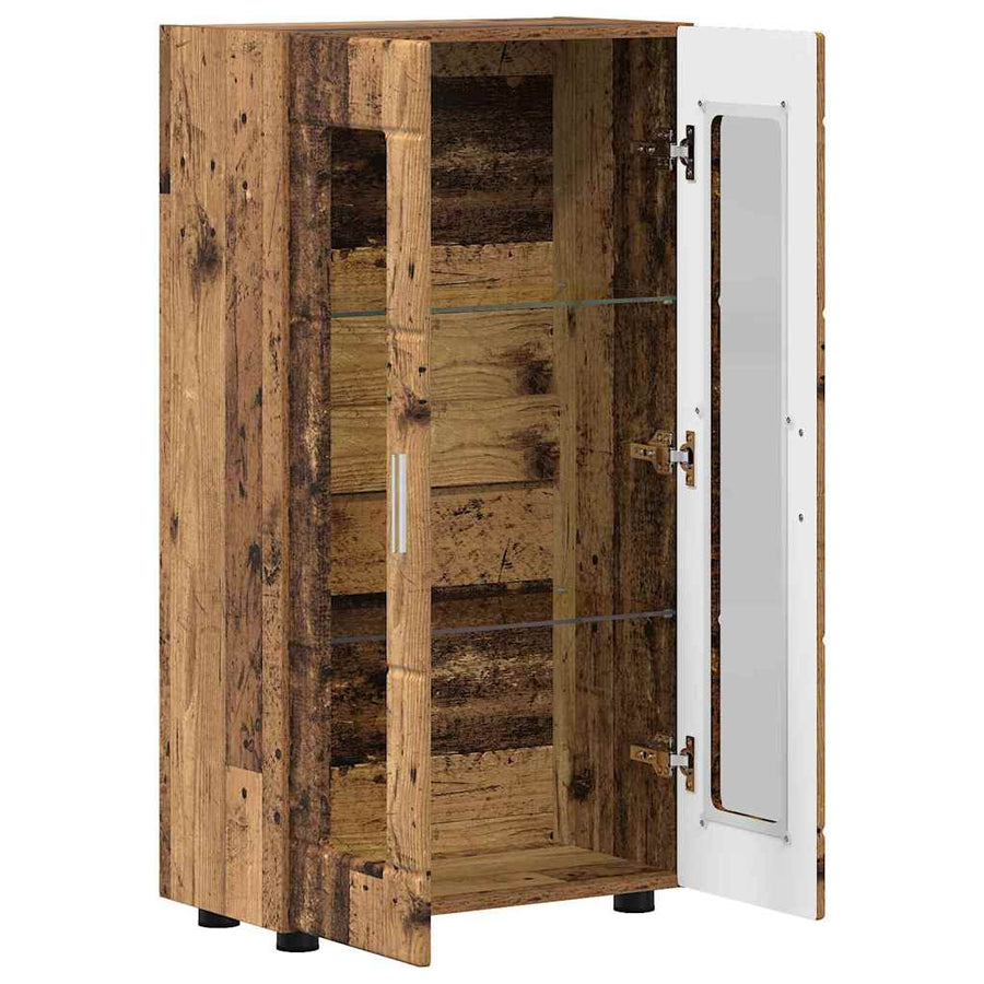 Dressoir met plank Oudhout 55,5 x 29 x 100 cm Bewerkt hout