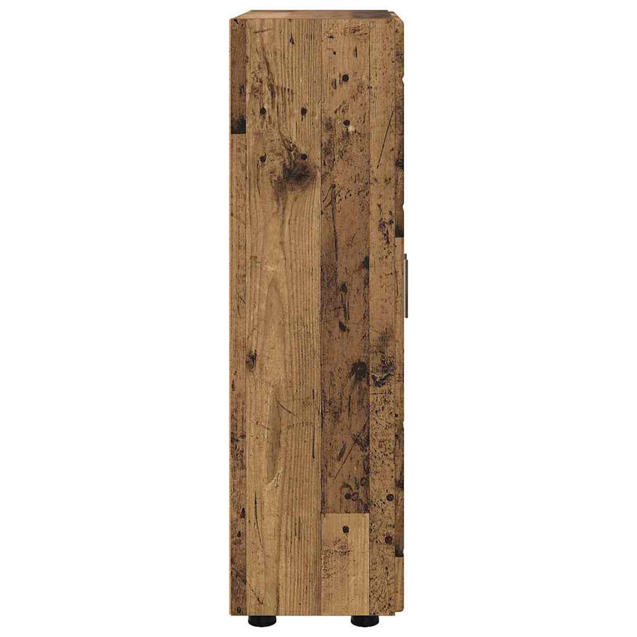 Dressoir met plank Oudhout 55,5 x 29 x 100 cm Bewerkt hout