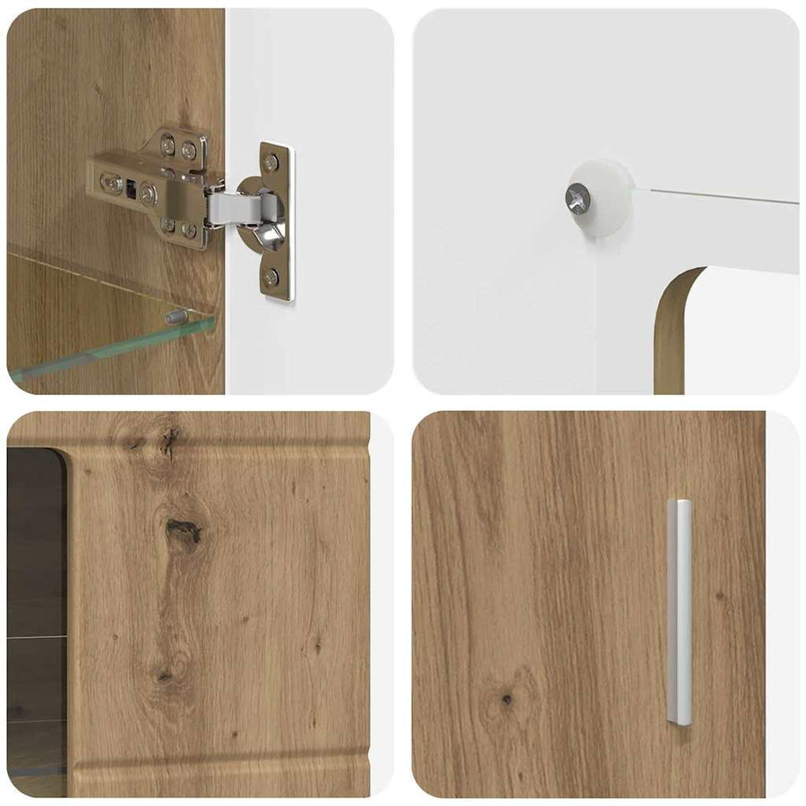 Dressoir Artisan Eiken 55,5 x 29 x 100 cm Bewerkt hout