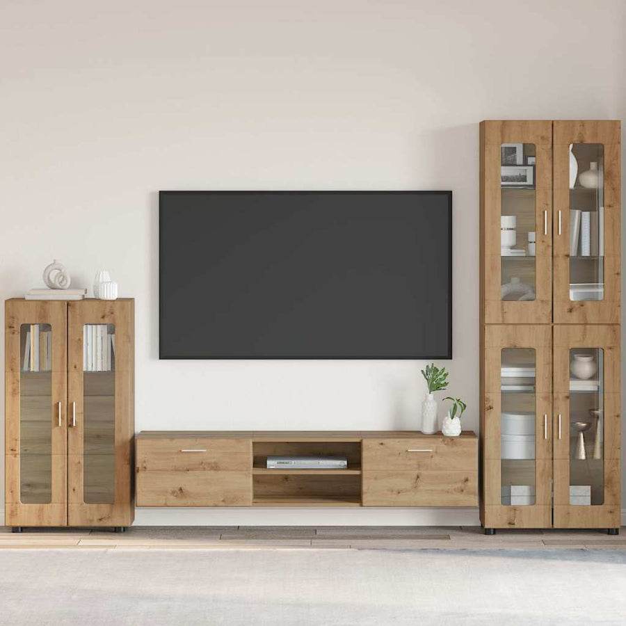 Dressoir Artisan Eiken 55,5 x 29 x 100 cm Bewerkt hout