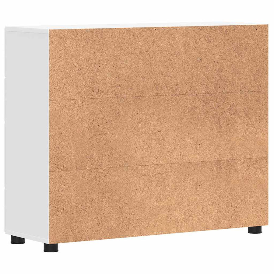 Houten Kast met lade Wit 88,5 x 30,5 x 73 cm Bewerkt hout