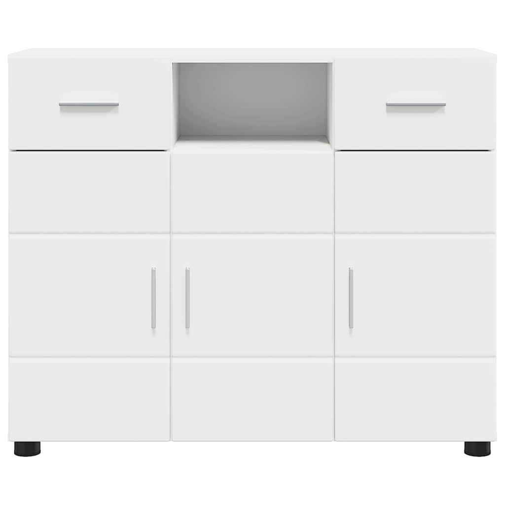Houten Kast met lade Wit 88,5 x 30,5 x 73 cm Bewerkt hout