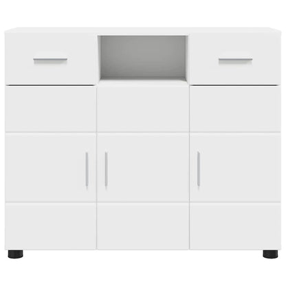 Houten Kast met lade Wit 88,5 x 30,5 x 73 cm Bewerkt hout