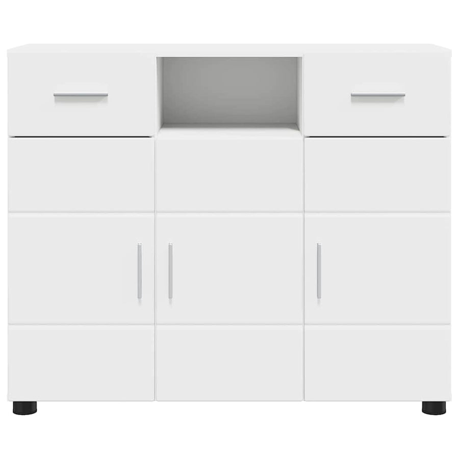 Houten Kast met lade Wit 88,5 x 30,5 x 73 cm Bewerkt hout