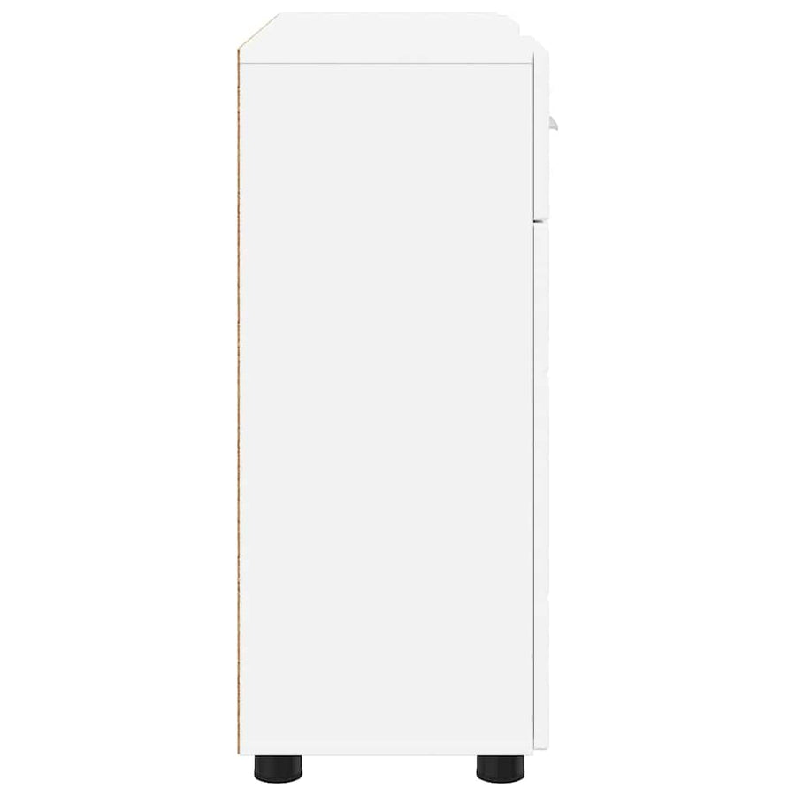 Houten Kast met lade Wit 88,5 x 30,5 x 73 cm Bewerkt hout