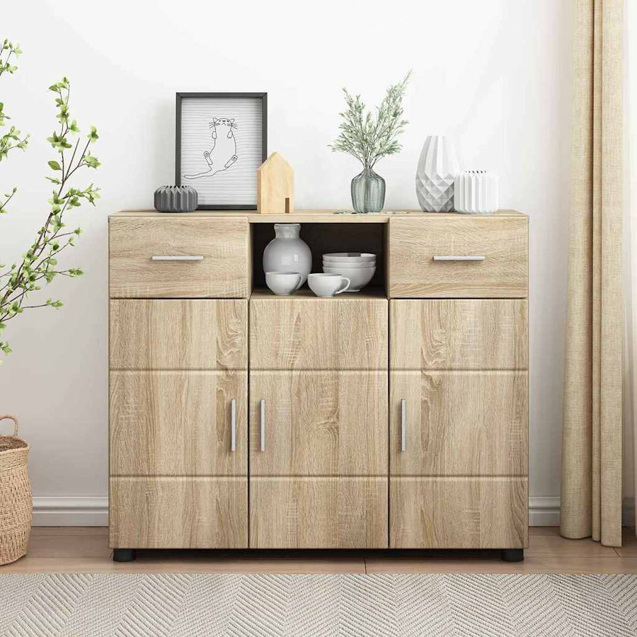 Houten Kast Sonoma Eiken 88,5 x 30,5 x 73 cm Bewerkt hout
