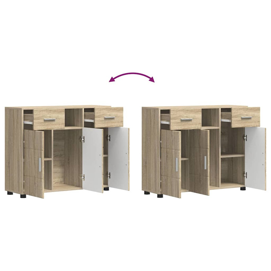 Houten Kast Sonoma Eiken 88,5 x 30,5 x 73 cm Bewerkt hout