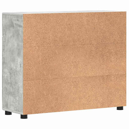 Houten Kast Beton Grijs 88,5 x 30,5 x 73 cm Bewerkt hout