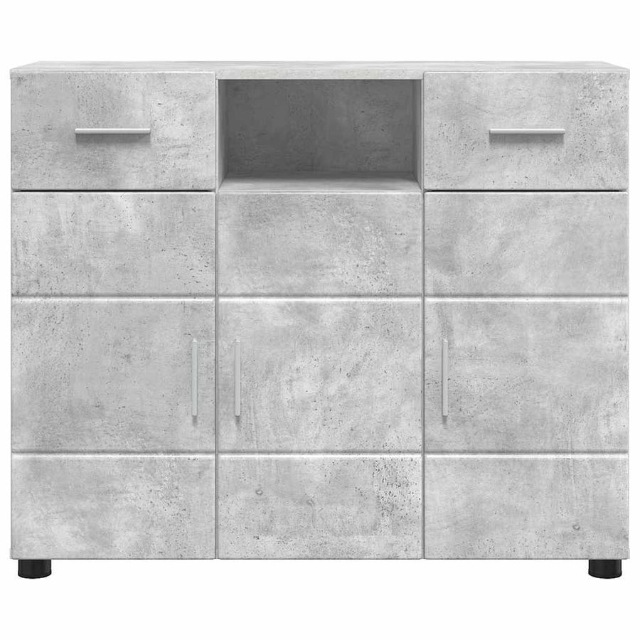 Houten Kast Beton Grijs 88,5 x 30,5 x 73 cm Bewerkt hout