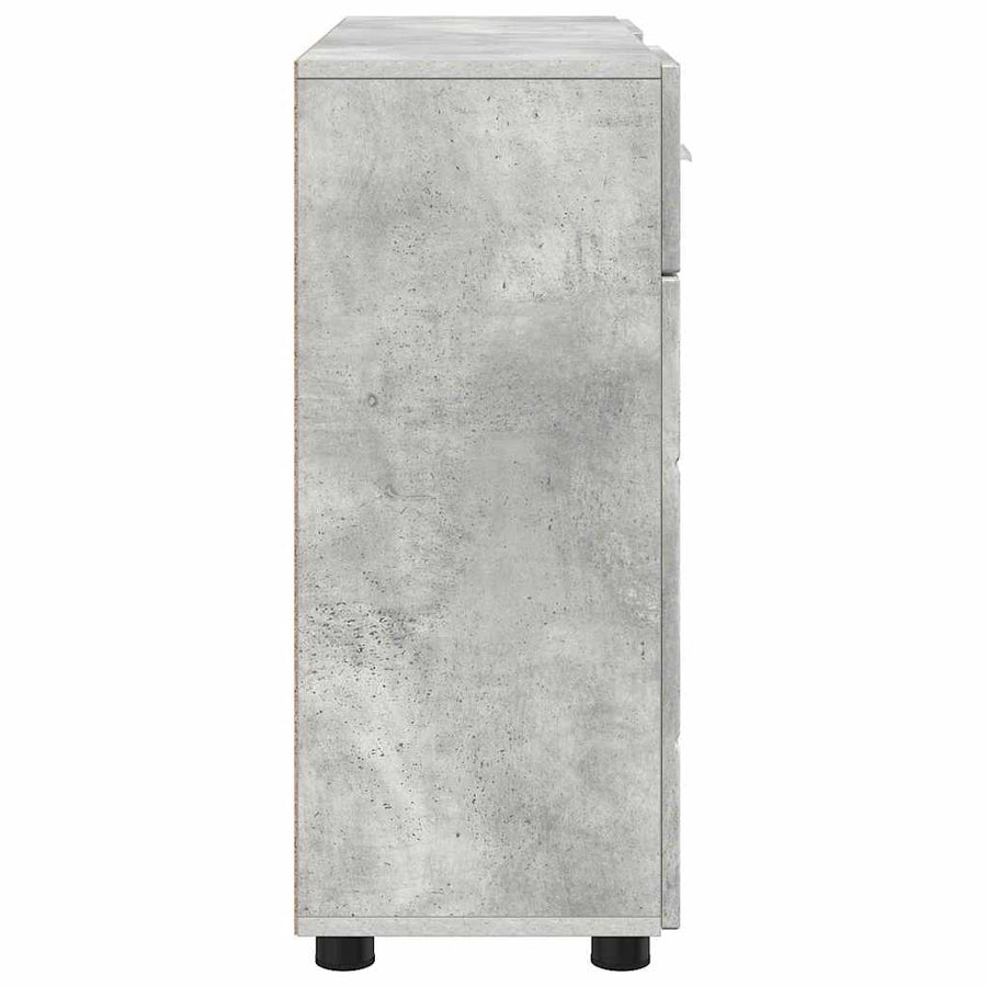 Houten Kast Beton Grijs 88,5 x 30,5 x 73 cm Bewerkt hout
