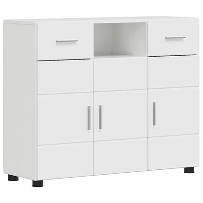 Houten Kast Hoogglans wit 88,5 x 30,5 x 73 cm Bewerkt hout