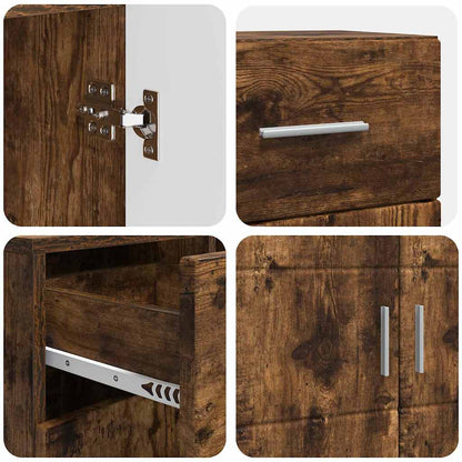 Houten Kast Gerookt eiken 88,5 x 30,5 x 73 cm Bewerkt hout