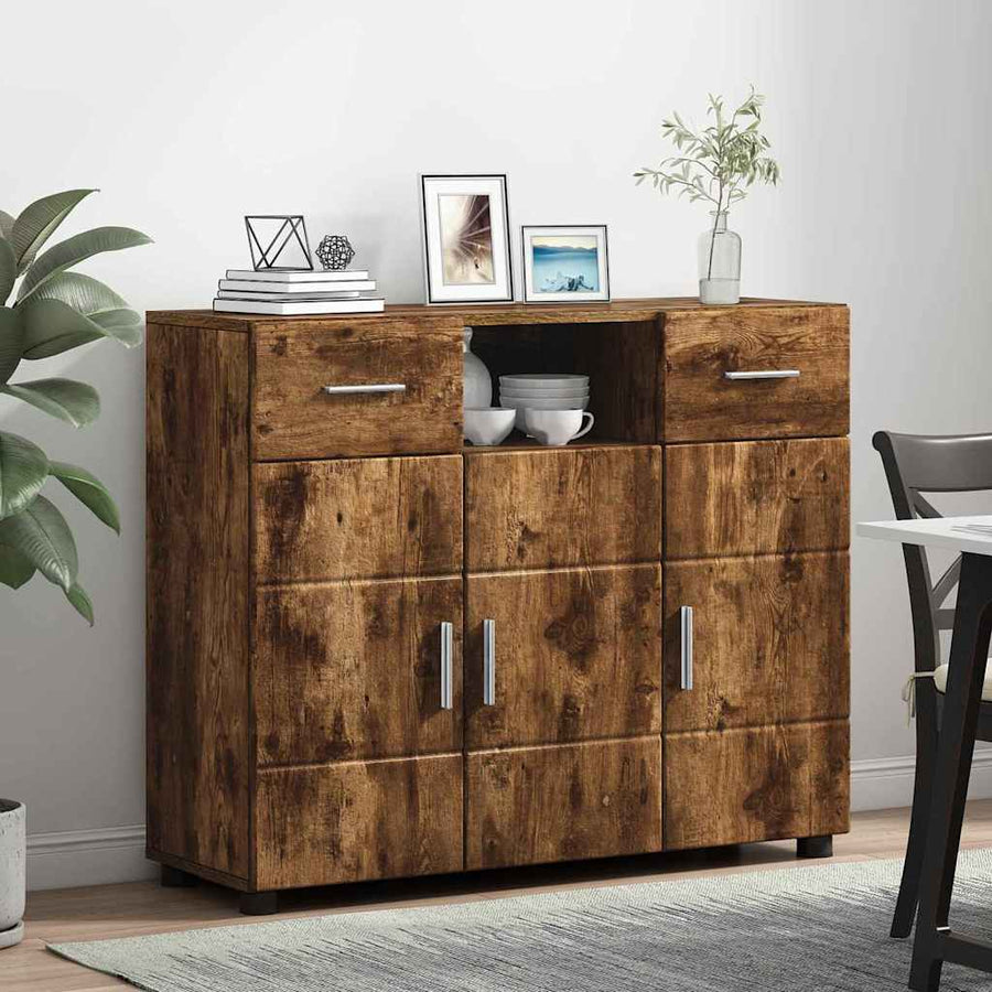Houten Kast Gerookt eiken 88,5 x 30,5 x 73 cm Bewerkt hout