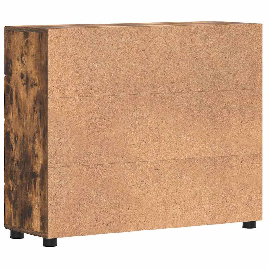 Houten Kast Gerookt eiken 88,5 x 30,5 x 73 cm Bewerkt hout