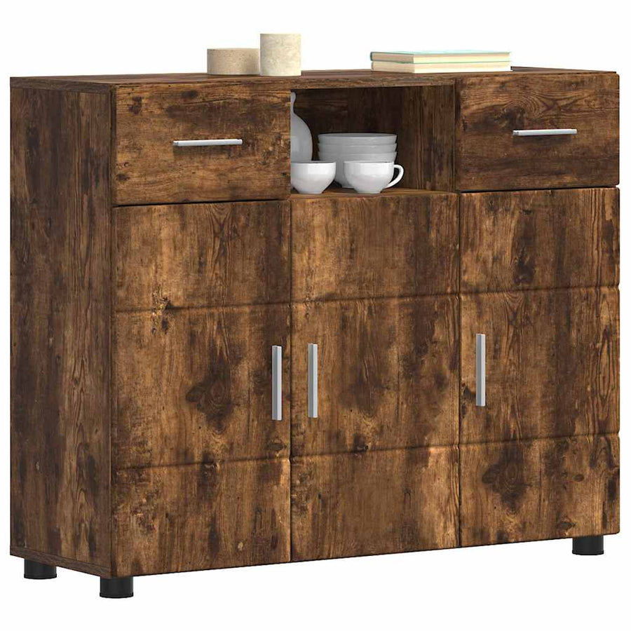 Houten Kast Gerookt eiken 88,5 x 30,5 x 73 cm Bewerkt hout