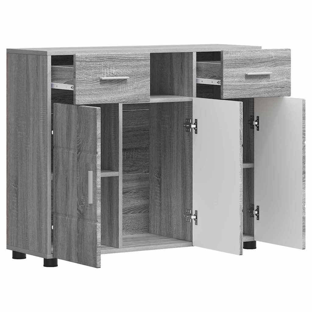Houten Kast Grijs Sonoma 88,5 x 30,5 x 73 cm Bewerkt hout