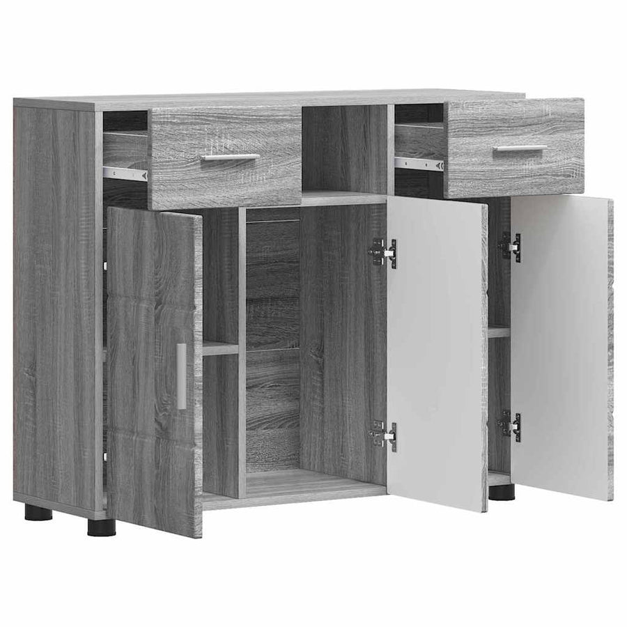 Houten Kast Grijs Sonoma 88,5 x 30,5 x 73 cm Bewerkt hout