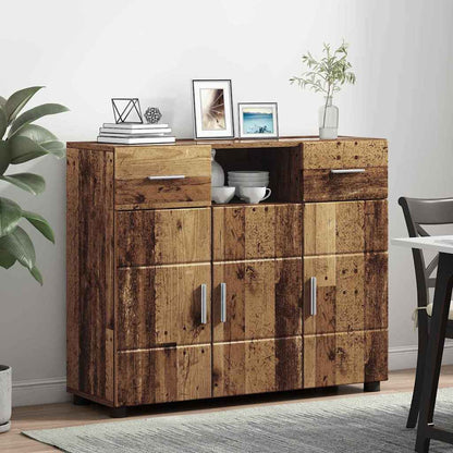 Houten Kast met lade Oudhout 88,5 x 30,5 x 73 cm Bewerkt hout