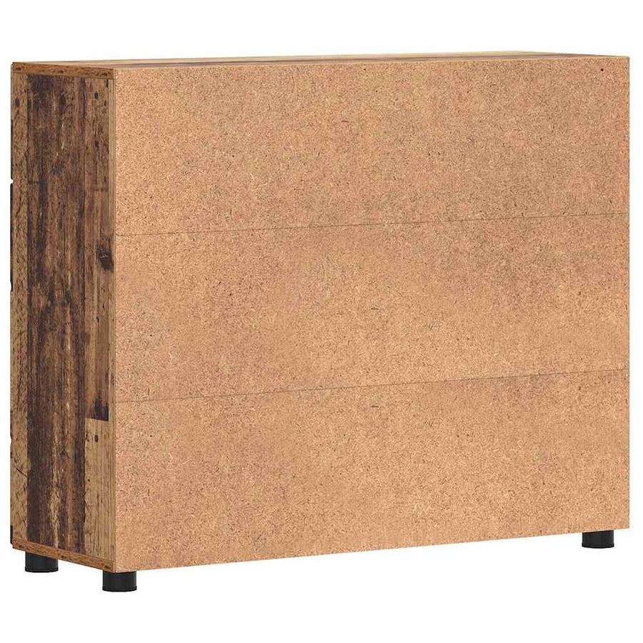 Houten Kast met lade Oudhout 88,5 x 30,5 x 73 cm Bewerkt hout