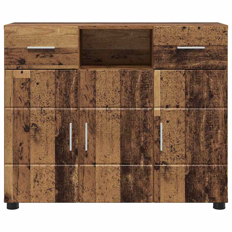 Houten Kast met lade Oudhout 88,5 x 30,5 x 73 cm Bewerkt hout