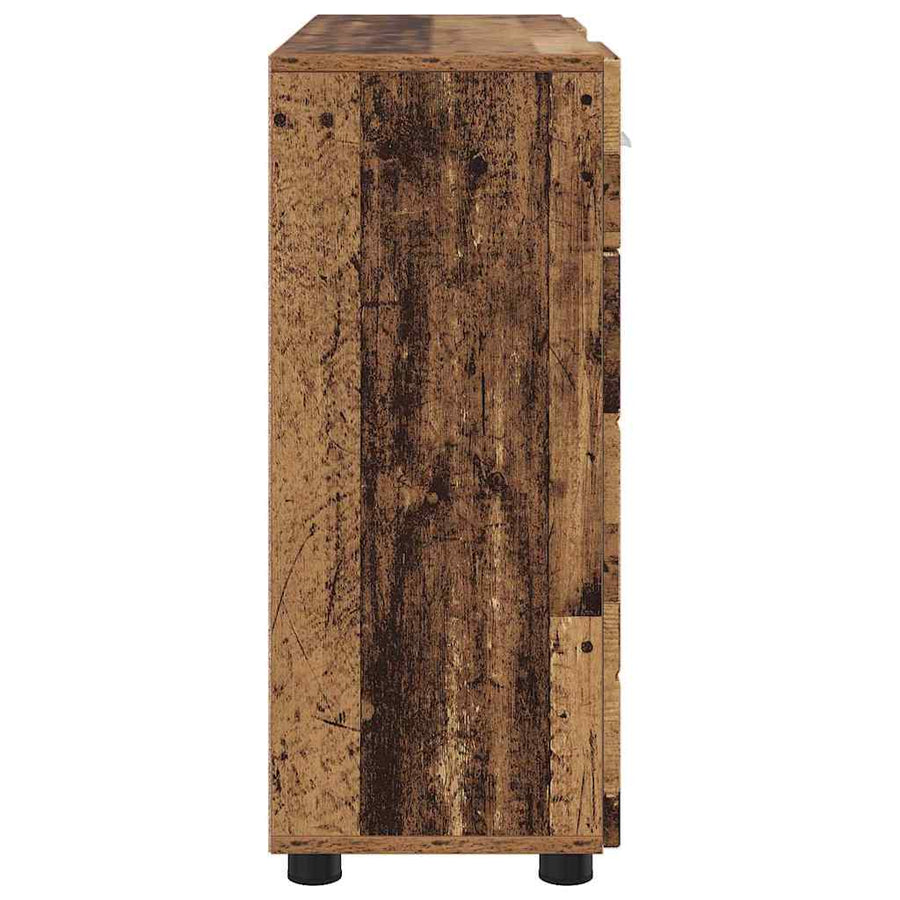 Houten Kast met lade Oudhout 88,5 x 30,5 x 73 cm Bewerkt hout