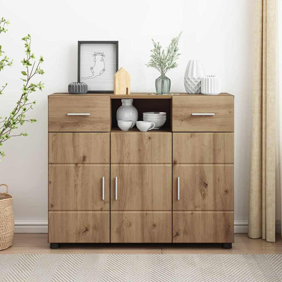 Houten Kast Artisan Eiken 88,5 x 30,5 x 73 cm Bewerkt hout