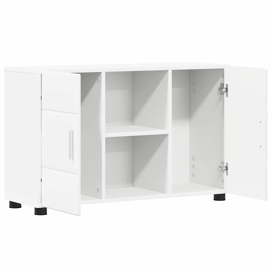 Dressoir met plank Wit 88,5 x 30,5 x 55,5 cm Bewerkt hout