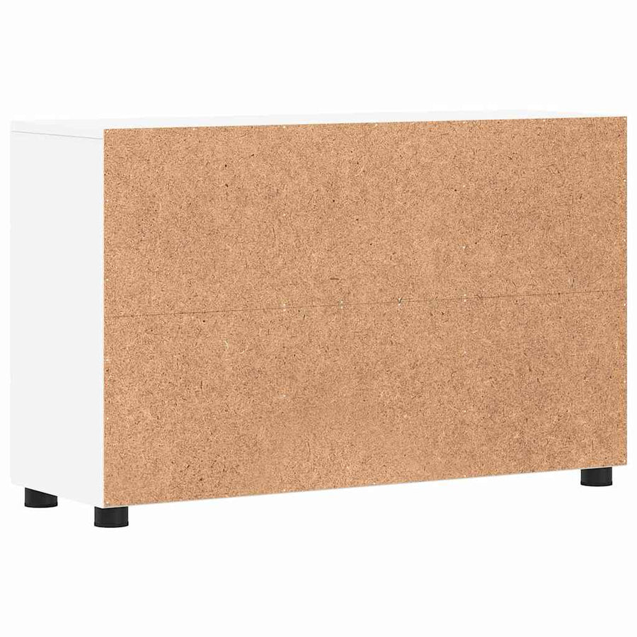 Dressoir met plank Wit 88,5 x 30,5 x 55,5 cm Bewerkt hout