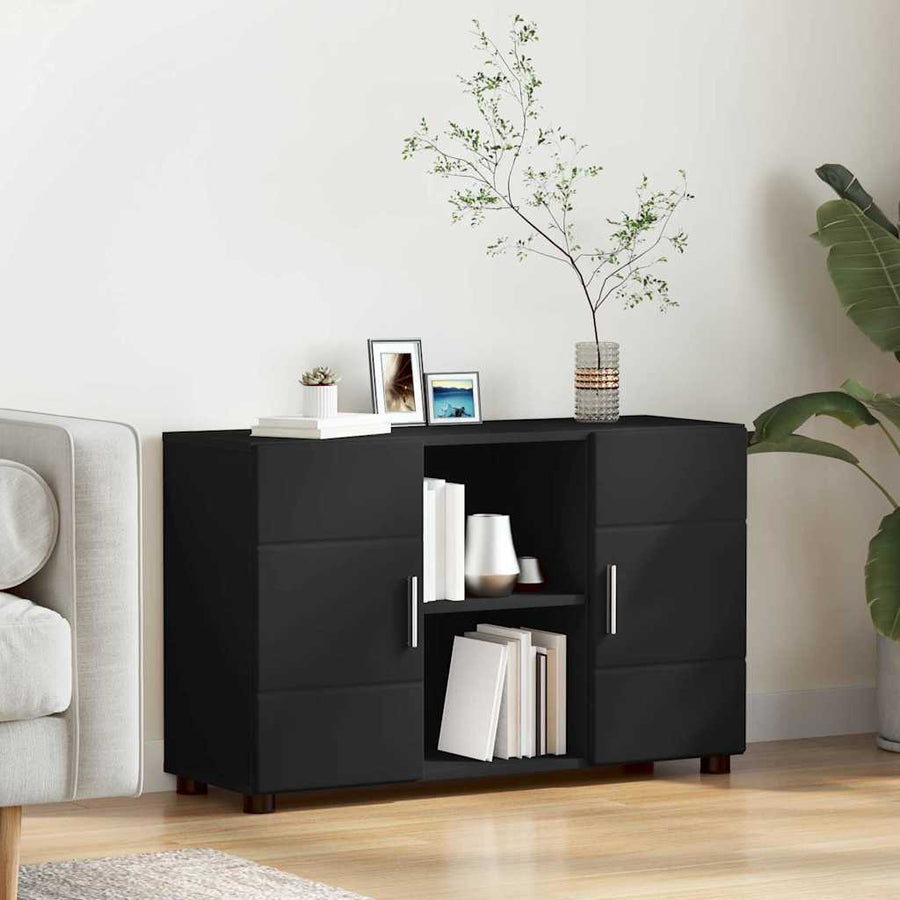 Dressoir met plank Zwart 88,5 x 30,5 x 55,5 cm Bewerkt hout