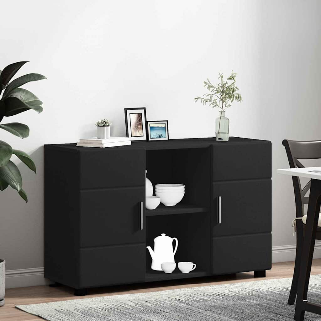 Dressoir met plank Zwart 88,5 x 30,5 x 55,5 cm Bewerkt hout