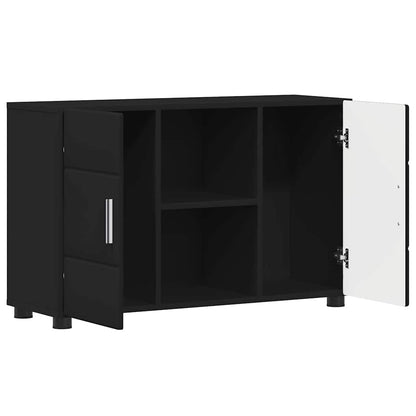 Dressoir met plank Zwart 88,5 x 30,5 x 55,5 cm Bewerkt hout