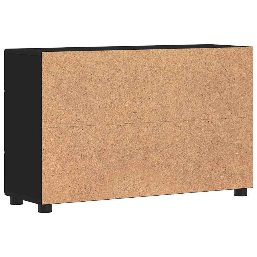 Dressoir met plank Zwart 88,5 x 30,5 x 55,5 cm Bewerkt hout