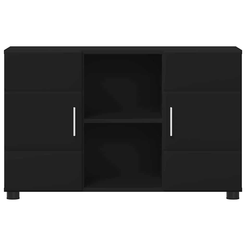 Dressoir met plank Zwart 88,5 x 30,5 x 55,5 cm Bewerkt hout