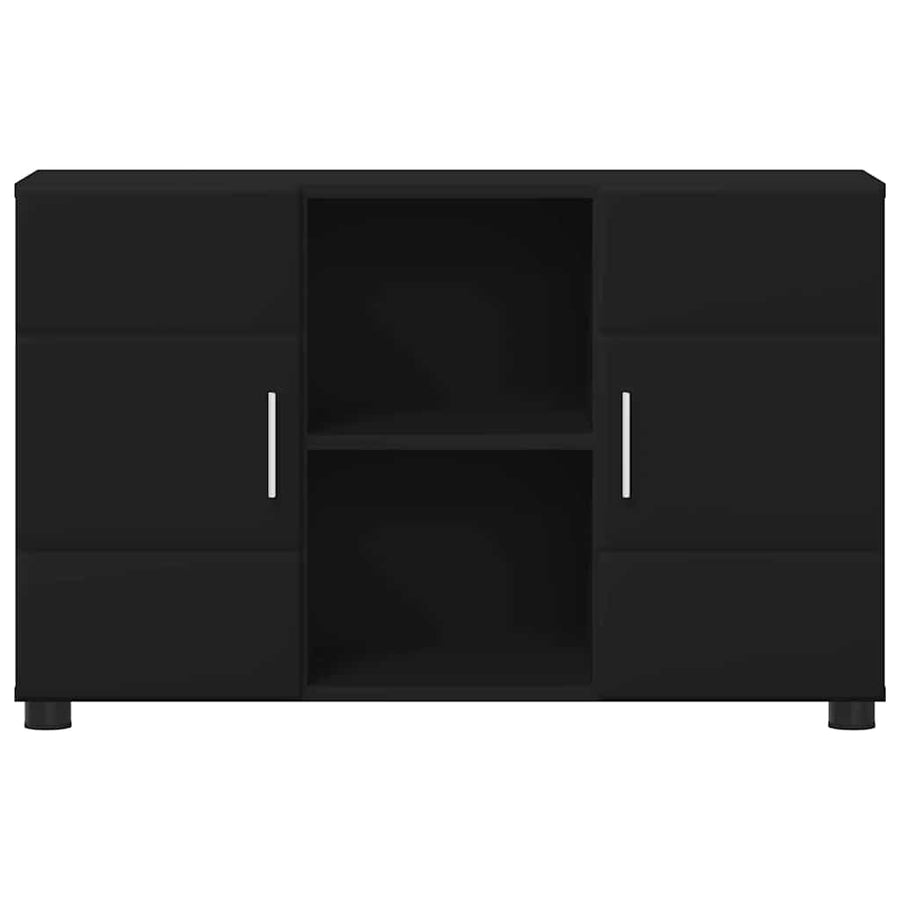 Dressoir met plank Zwart 88,5 x 30,5 x 55,5 cm Bewerkt hout