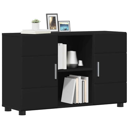 Dressoir met plank Zwart 88,5 x 30,5 x 55,5 cm Bewerkt hout