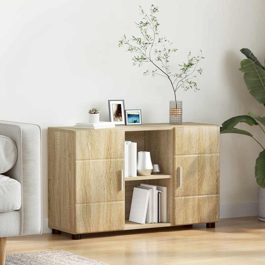 Dressoir Sonoma Eiken 88,5 x 30,5 x 55,5 cm Bewerkt hout