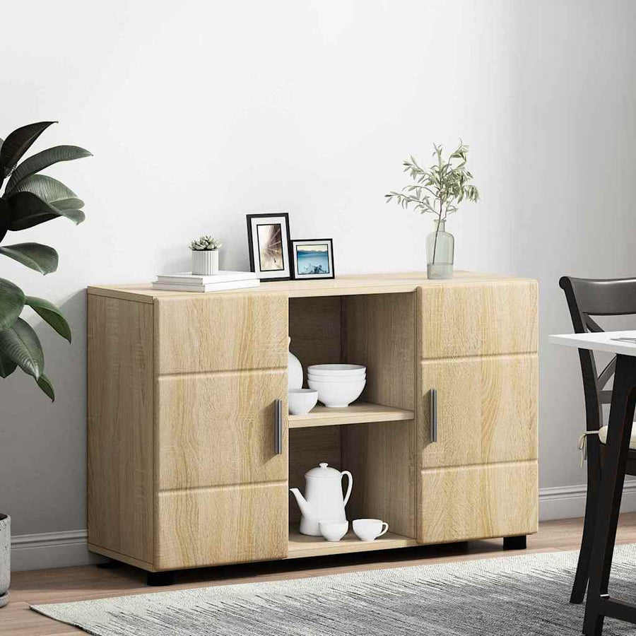 Dressoir Sonoma Eiken 88,5 x 30,5 x 55,5 cm Bewerkt hout