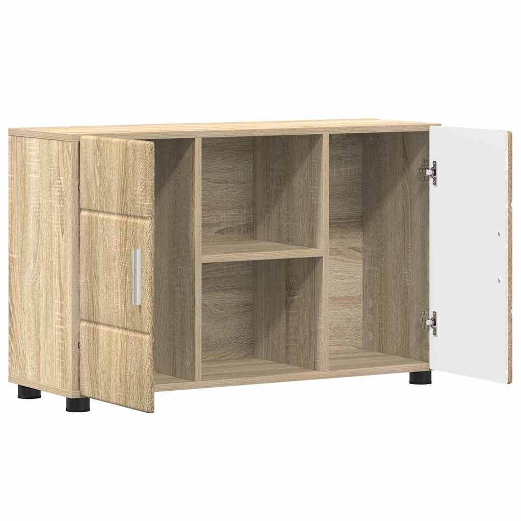 Dressoir Sonoma Eiken 88,5 x 30,5 x 55,5 cm Bewerkt hout